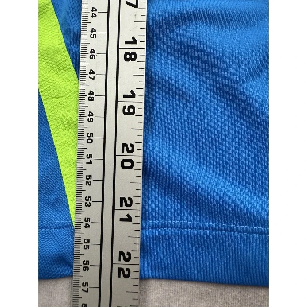 Nike Golf Fit Sleeveless Women's Sz XS Collared Shirt Blue Green Athletic Sport